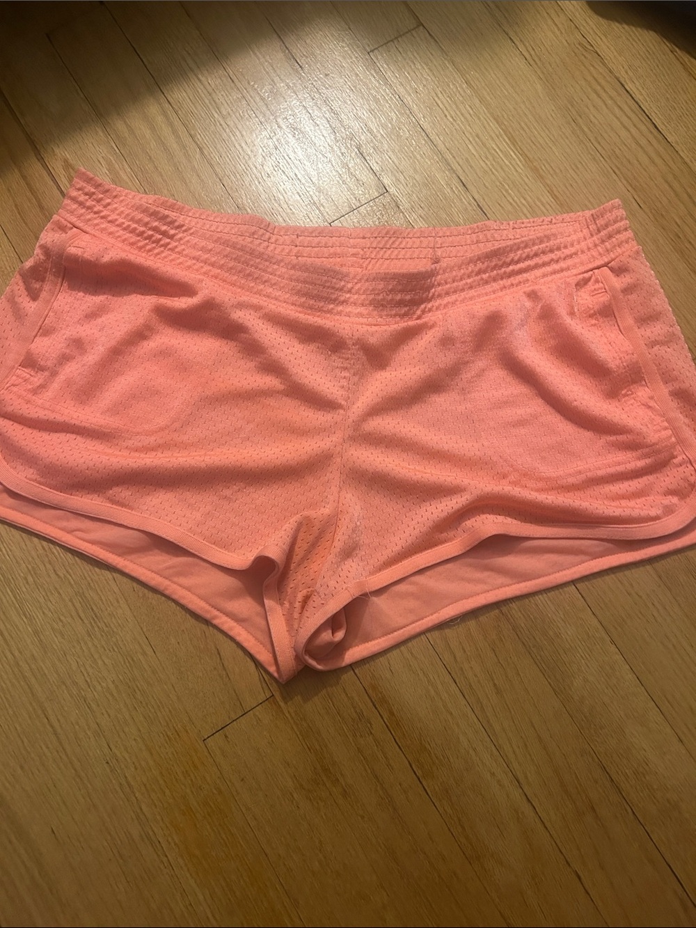 Old Navy Coral Pink Athletic Mesh Shorts